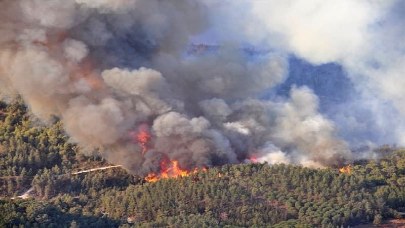 Fires Spread in Brakou Region