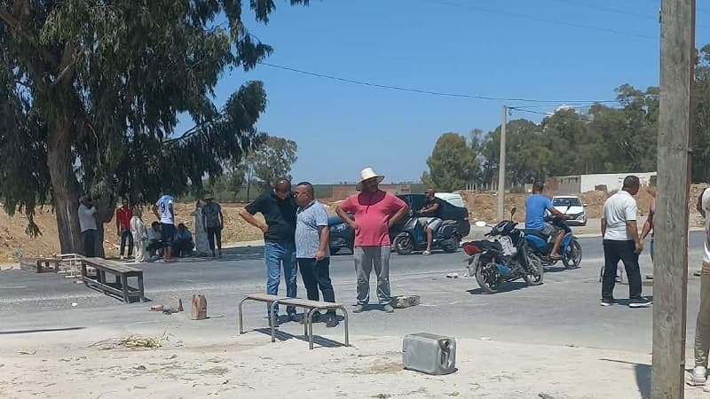 احتجاج مرضى القصور الكلوي في النفيضة