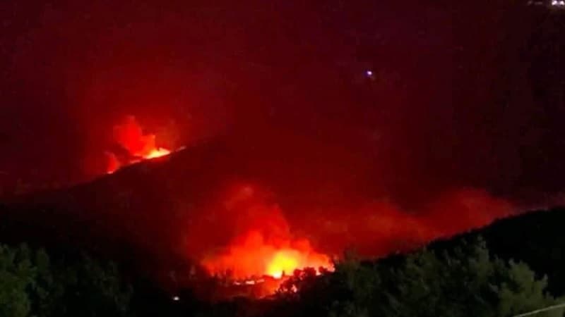 Naples: Ongoing Efforts to Extinguish Dlag Mountain Fire