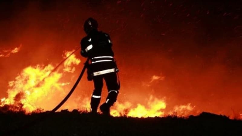 حريق في منطقة بغورة قرب سد بوهرتمة