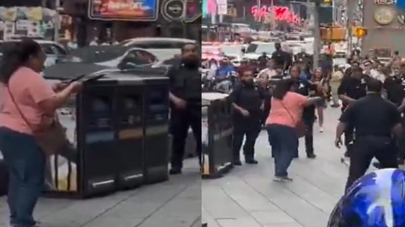 NY police fatally shoot woman with knives