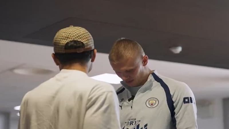 هالاند ومرموش يتبادلان وداعًا ودودًا