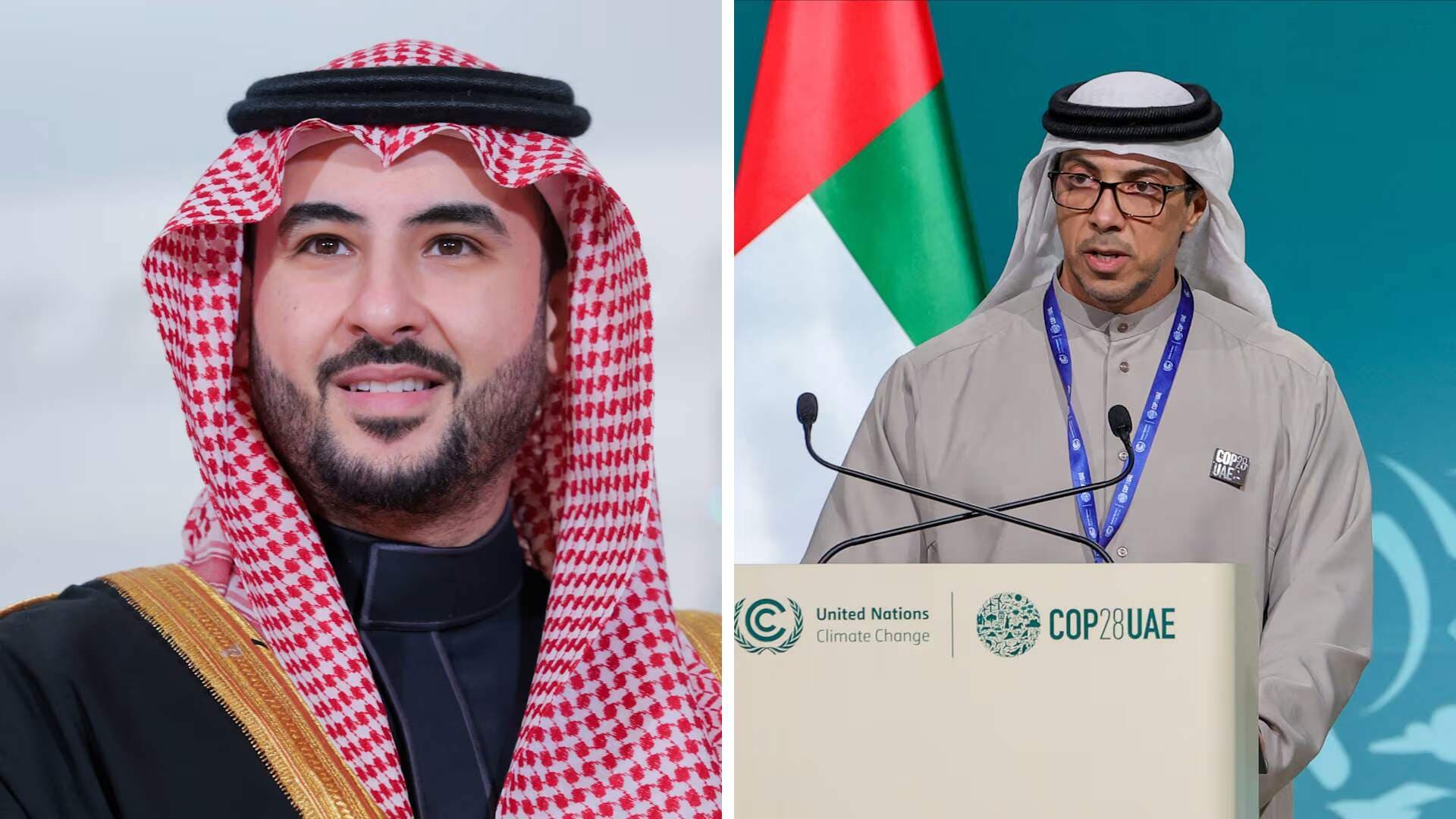الأمير خالد بن سلمان والشيخ منصور بن زايد في صورة جديدة