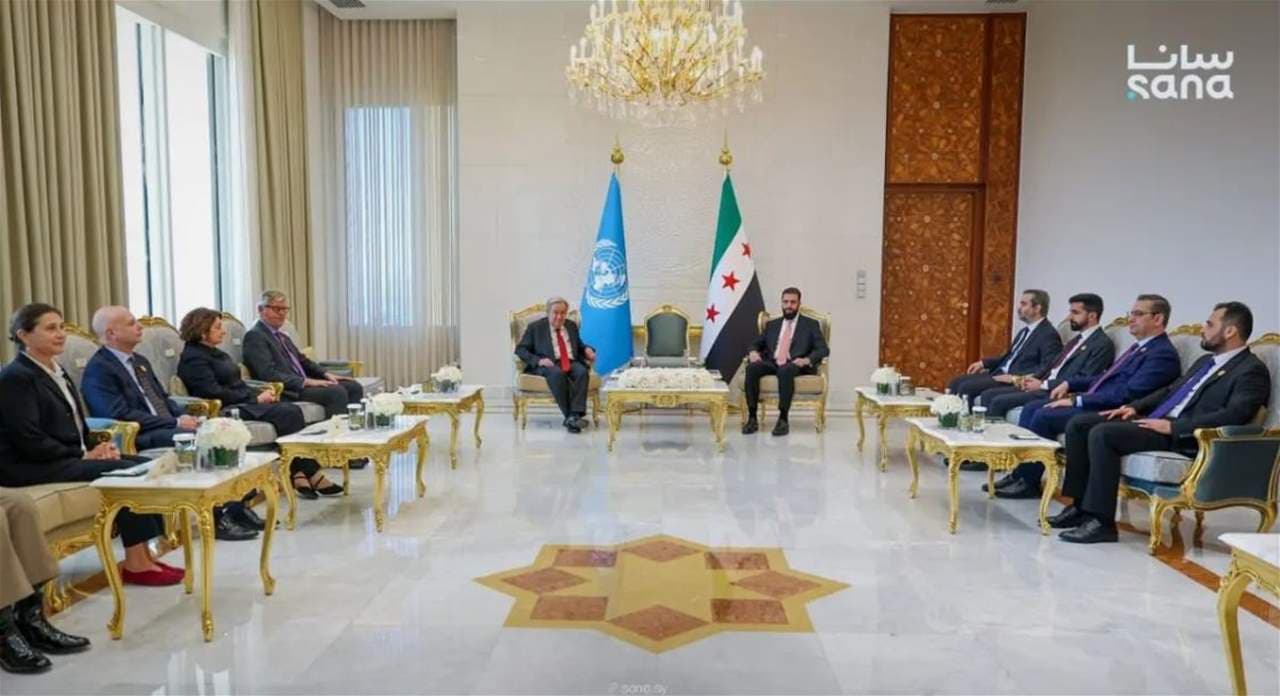 Sharia and Guterres discuss Syria aid