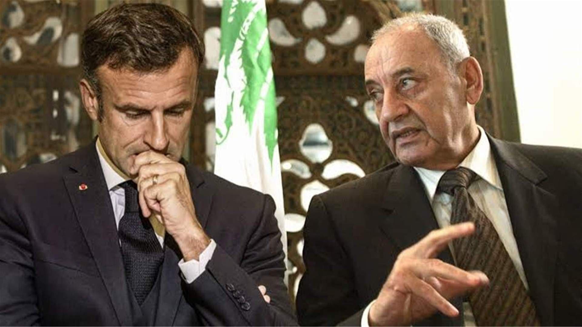 بري يدعو ماكرون لوقف عدوان إسرائيل على لبنان