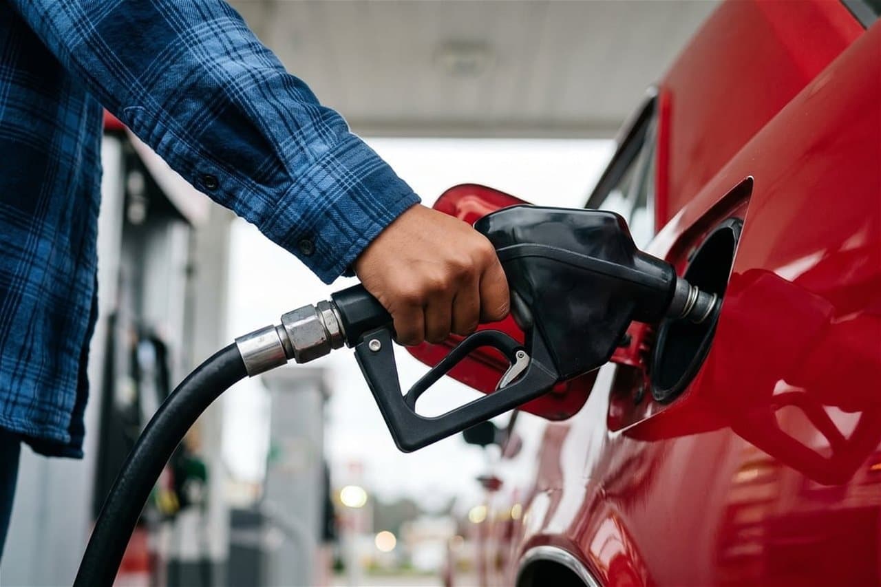 What caused the gas station click?