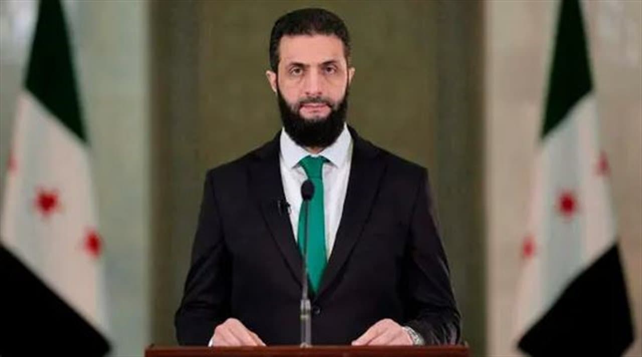 الشرع يبحث مع مستشار الأمن البريطاني التطورات