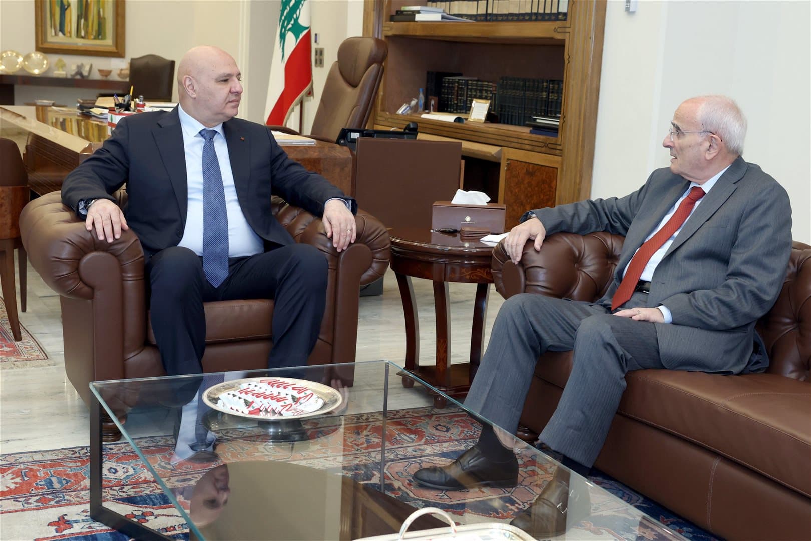 President Aoun reviews southern security with Defense Minister