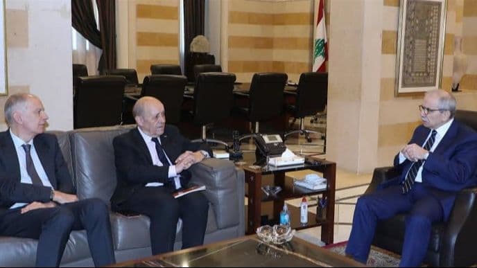 ولودريان يناقش نتائج محادثات واشنطن