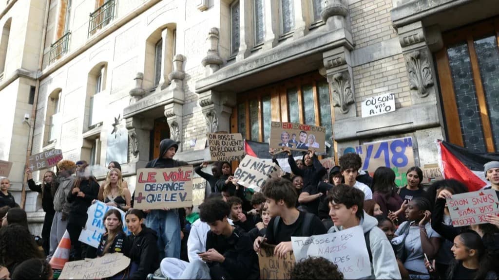 France closes numerous high schools over protests