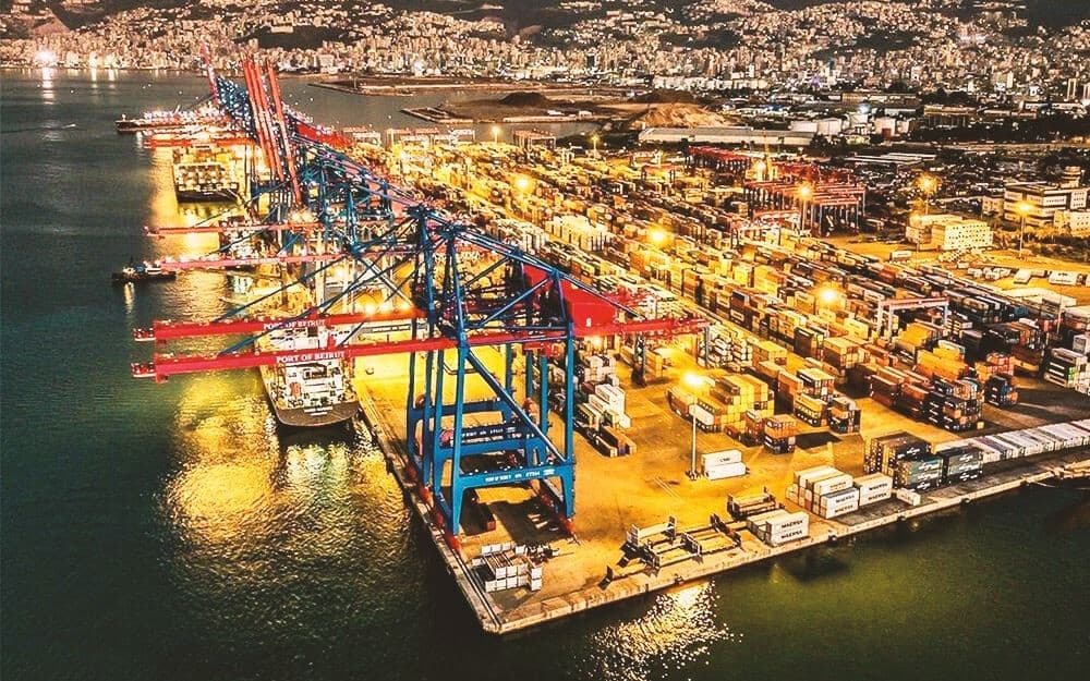 Barrels in the port