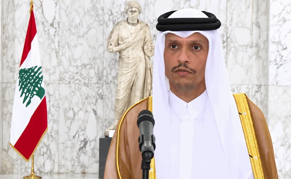 Qatari Prime Minister at Baabda on Energy Solutions