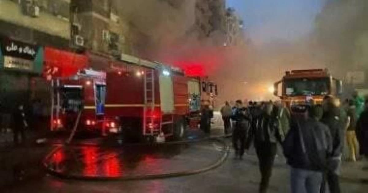 Egyptian Man Jumps from Fifth Floor to Escape Massive Apartment Fire