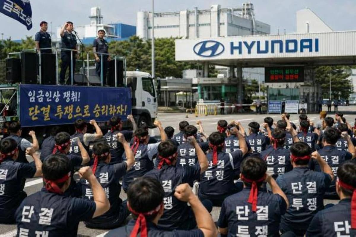 Hyundai Motor Workers Begin Warning Strike After Failed Wage Negotiations