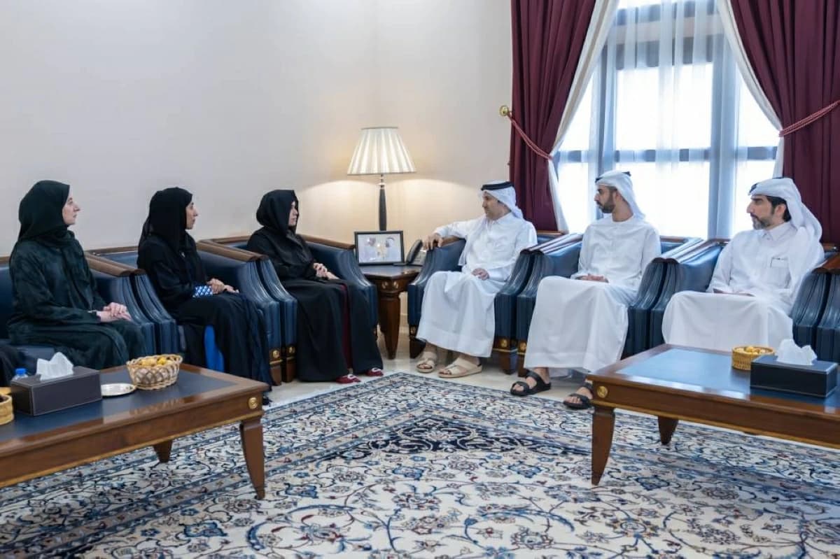 Lutayfa bint Mohammed Offers Condolences on the Passing of Hamad bin Khalifa Al Thani at Qatar Consulate in Dubai