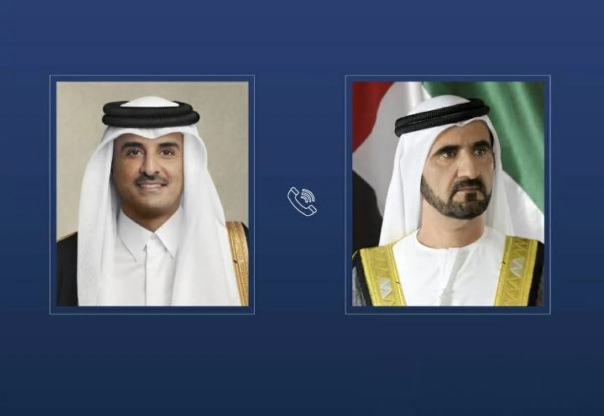Mohammed bin Rashid offers condolences to the Emir of Qatar on the death of Hamad bin Khalifa