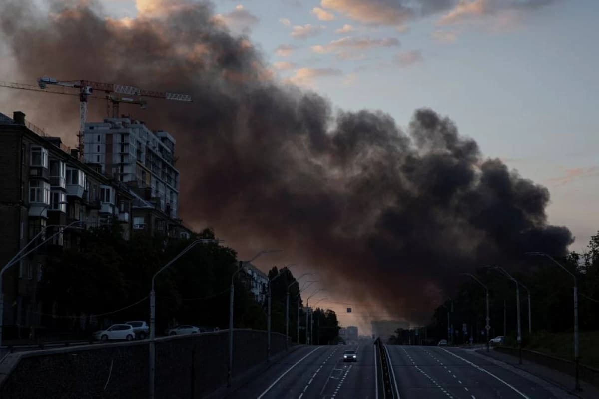 Russia Strikes Kyiv Causing Casualties
