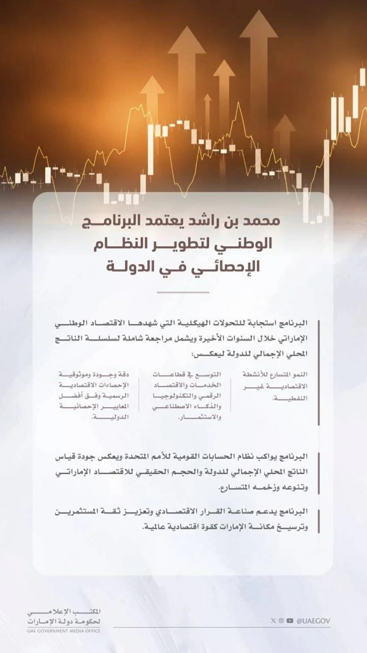 محمد بن راشد يختتم البرنامج الإحصائي الوطني