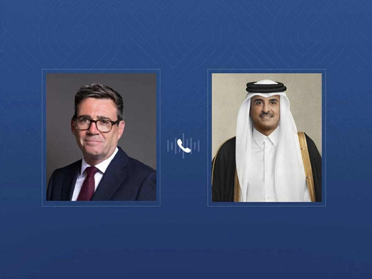 أمير قطر يناقش أوضاع المنطقة مع بيرنهام