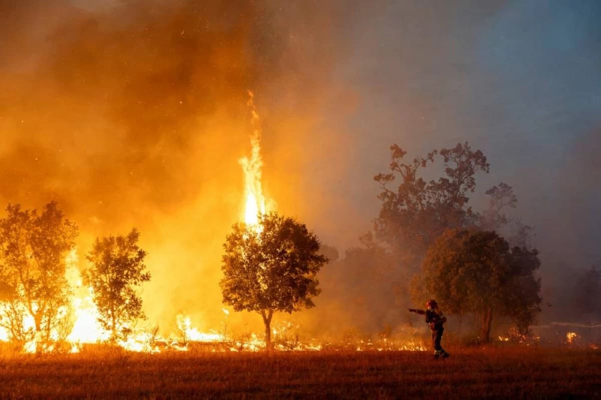 Excavator Spark Sparks Largest Fire in Spain
