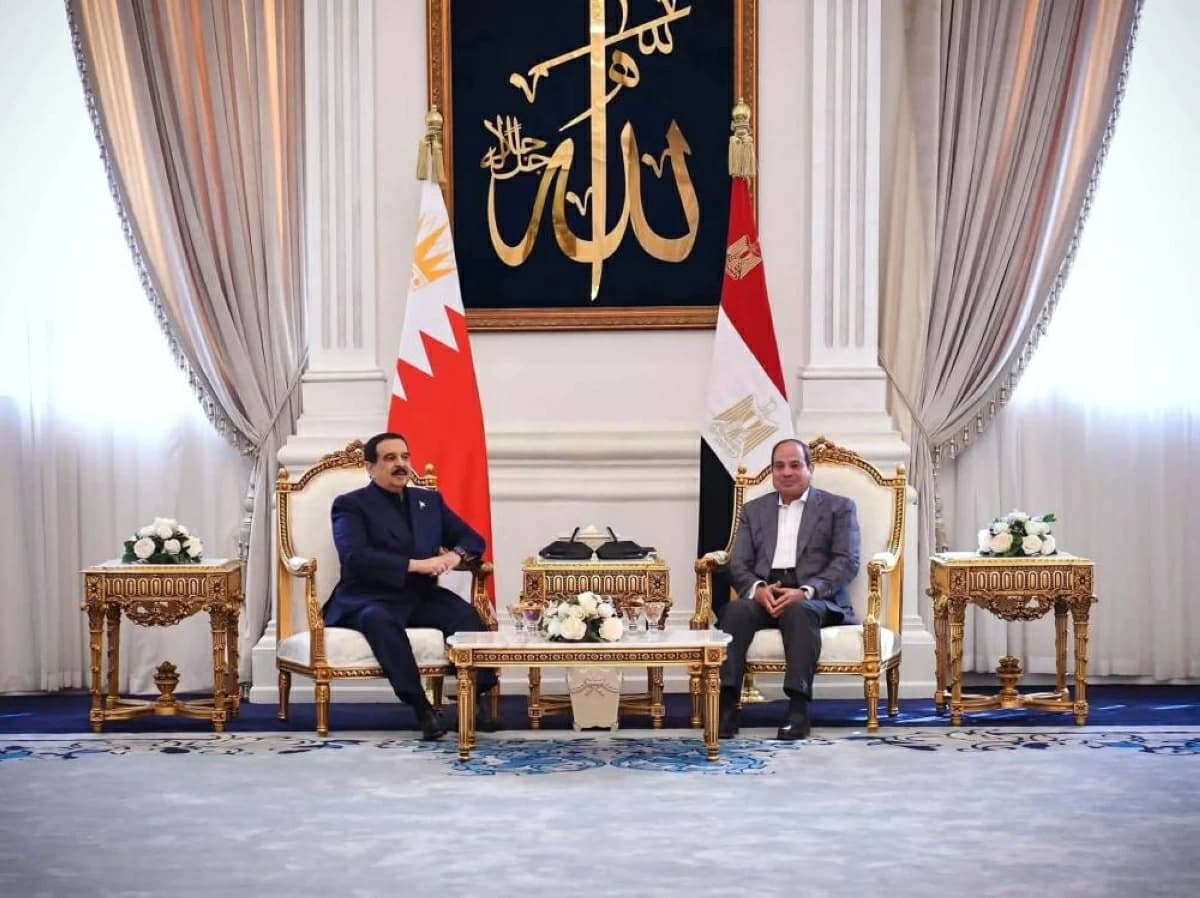 Egyptian President and Bahrain King talk regional issues