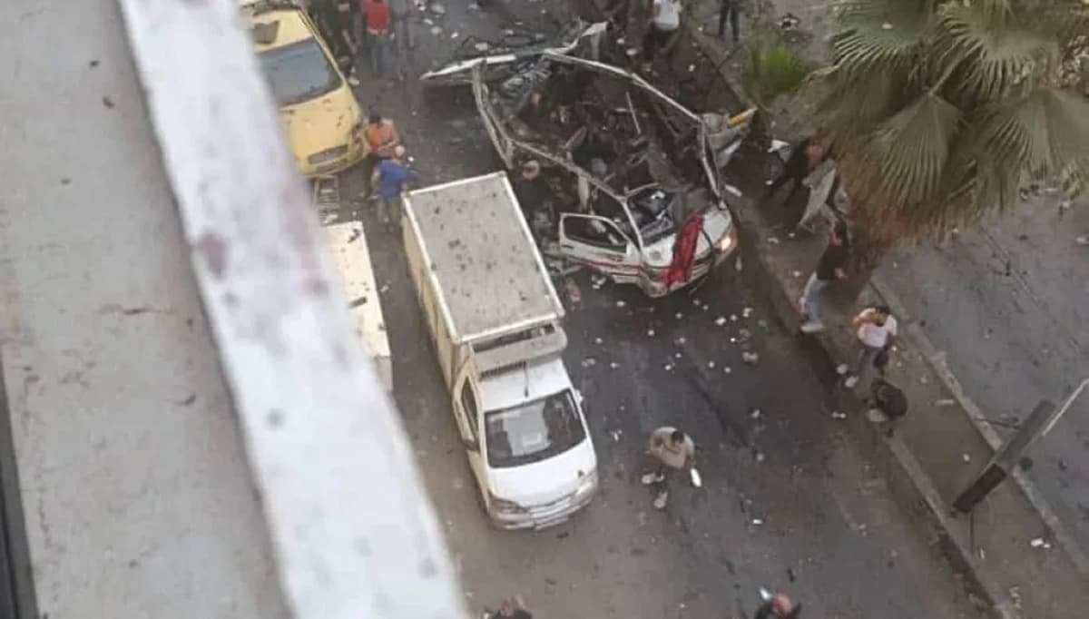 عبوة ناسفة تستهدف حافلة في جرمانا