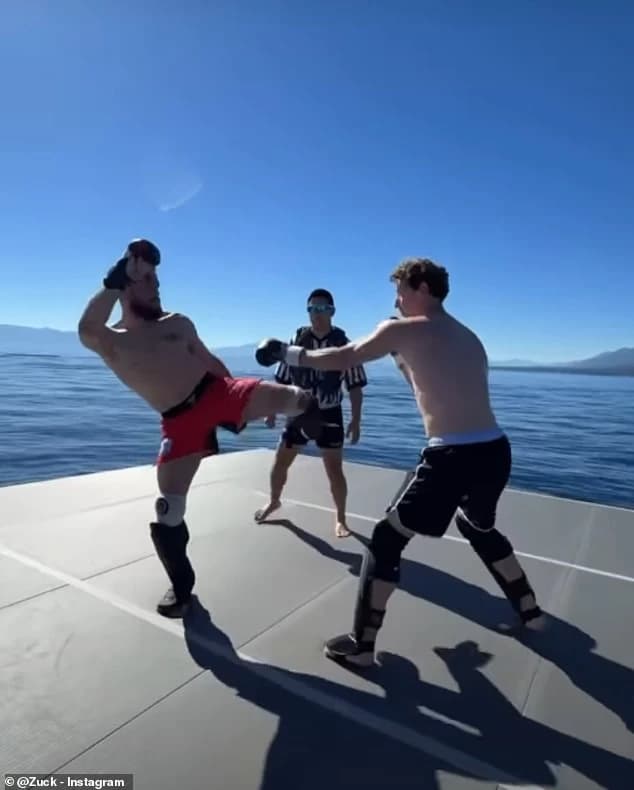 Facebook and Instagram founder trains with martial arts star