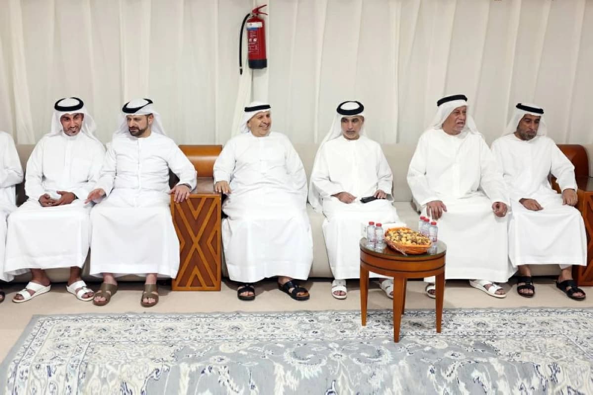 Khalid bin Humaid and Al Qasimi Sheikhs mourn Muhammad Al-Ghazal