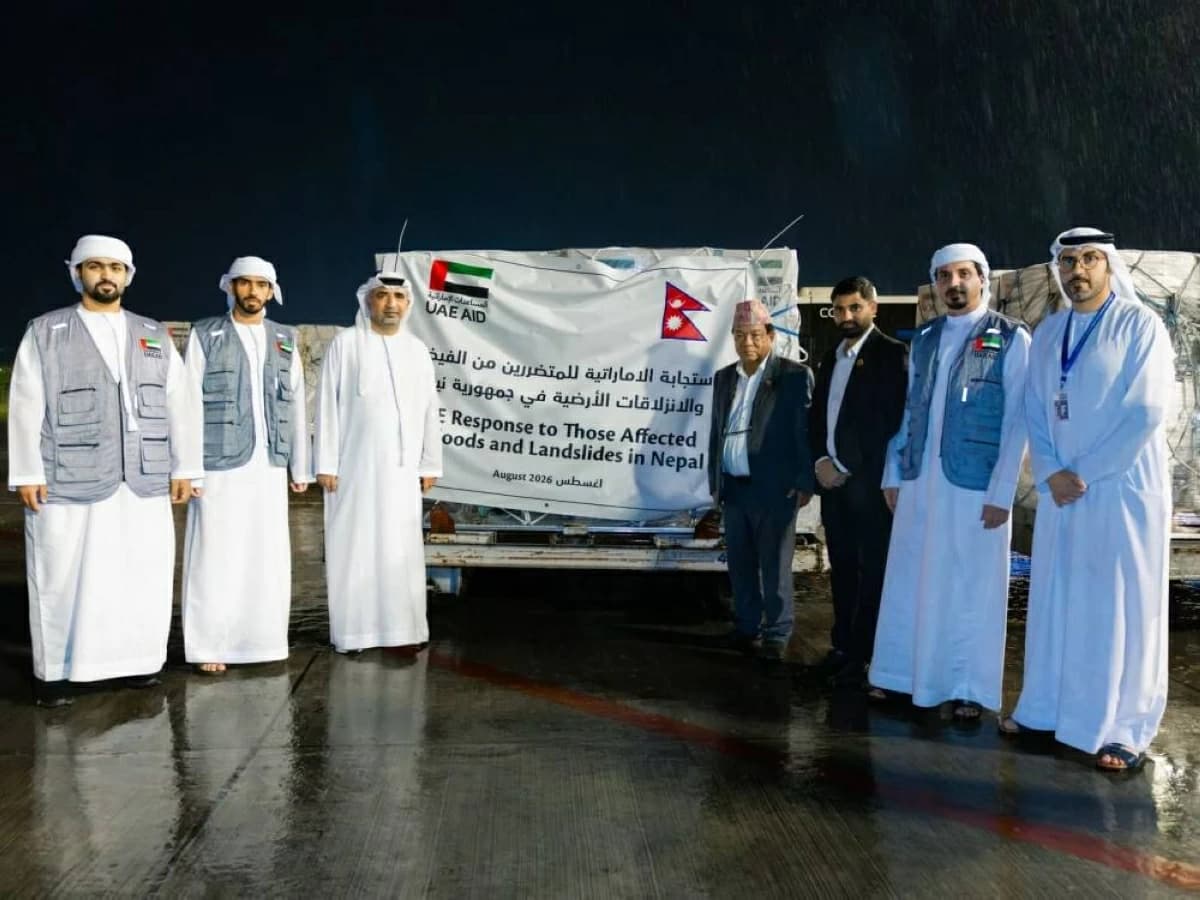 الإمارات ترسل مساعدات إنسانية إلى نيبال