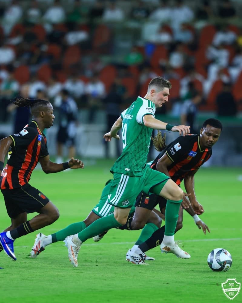 Artyom's clash at Al-Ahli stadium