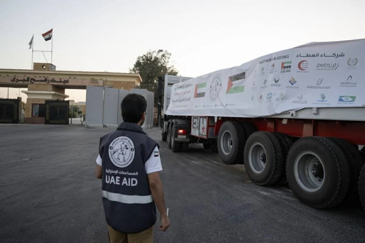 Five Emirati Aid Convoys Enter Gaza