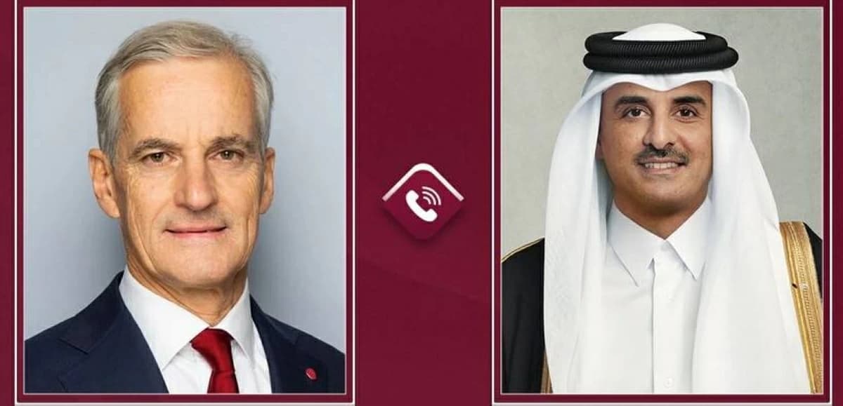 أمير قطر ورئيس وزراء النرويج يناقشان المستجدات