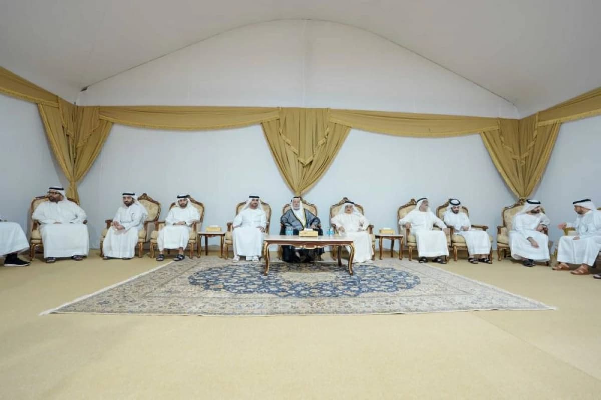 سلطان والمعلا يعزئان في وفاة القاسمي