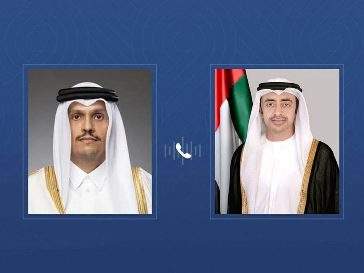 Abdullah bin Zayed and Qatari Foreign Minister discuss regional issues
