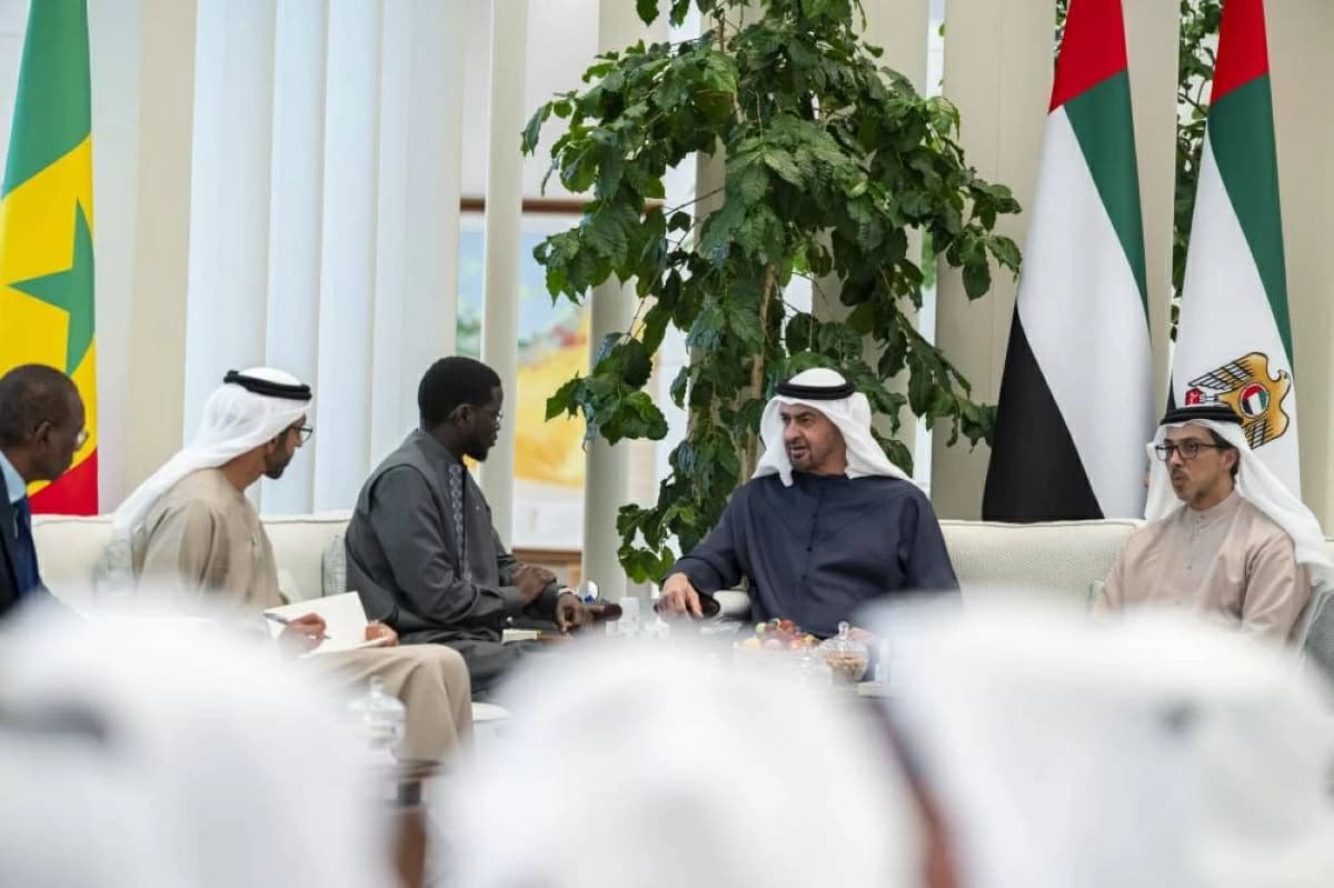 بن زايد ورئيس السنغال يبحثان عن التعاون