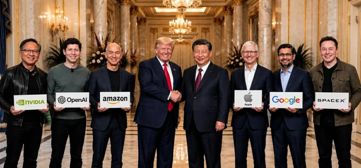 Tech leaders meet Xi and Trump