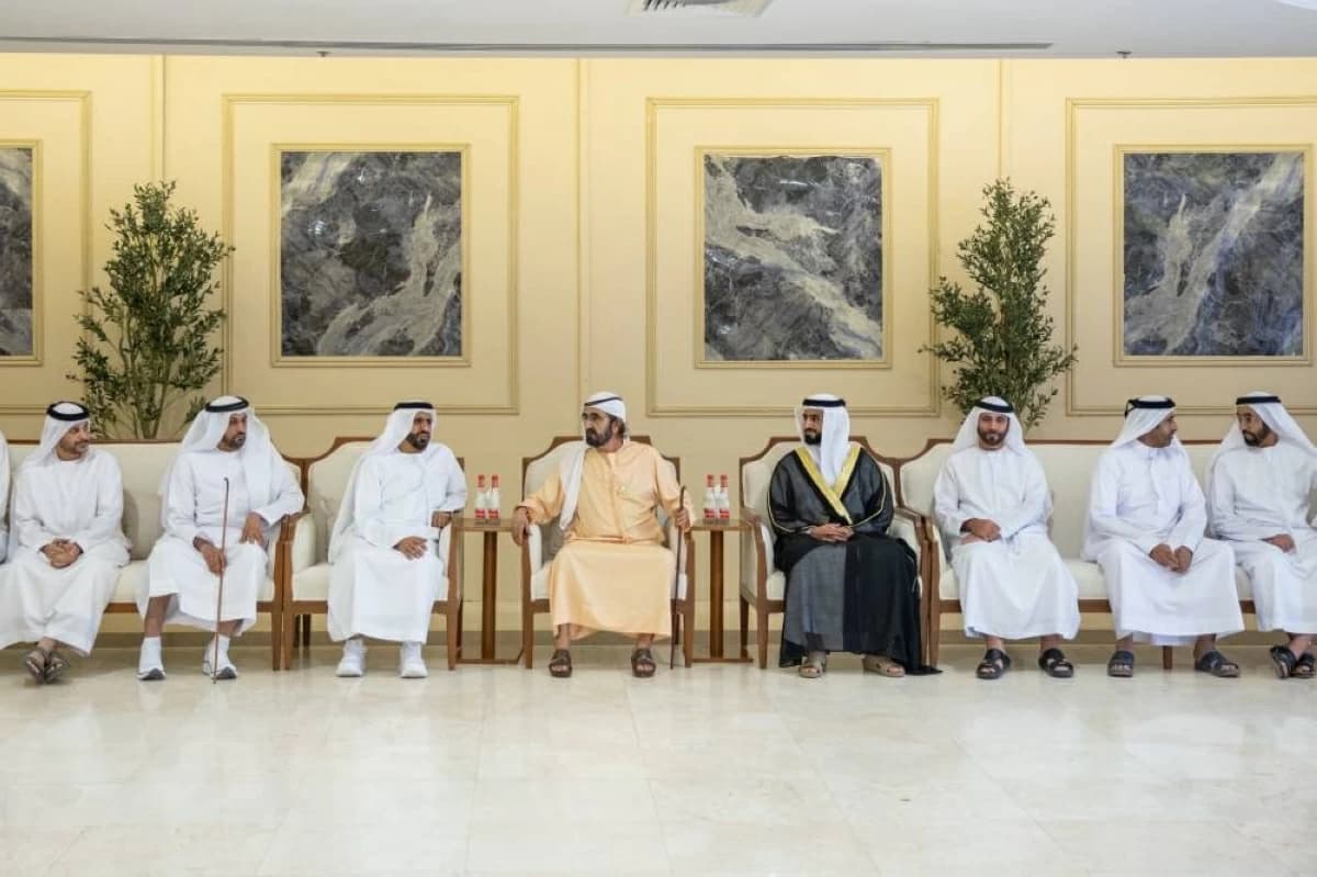 Mohammed bin Rashid at Al-Falasi event
