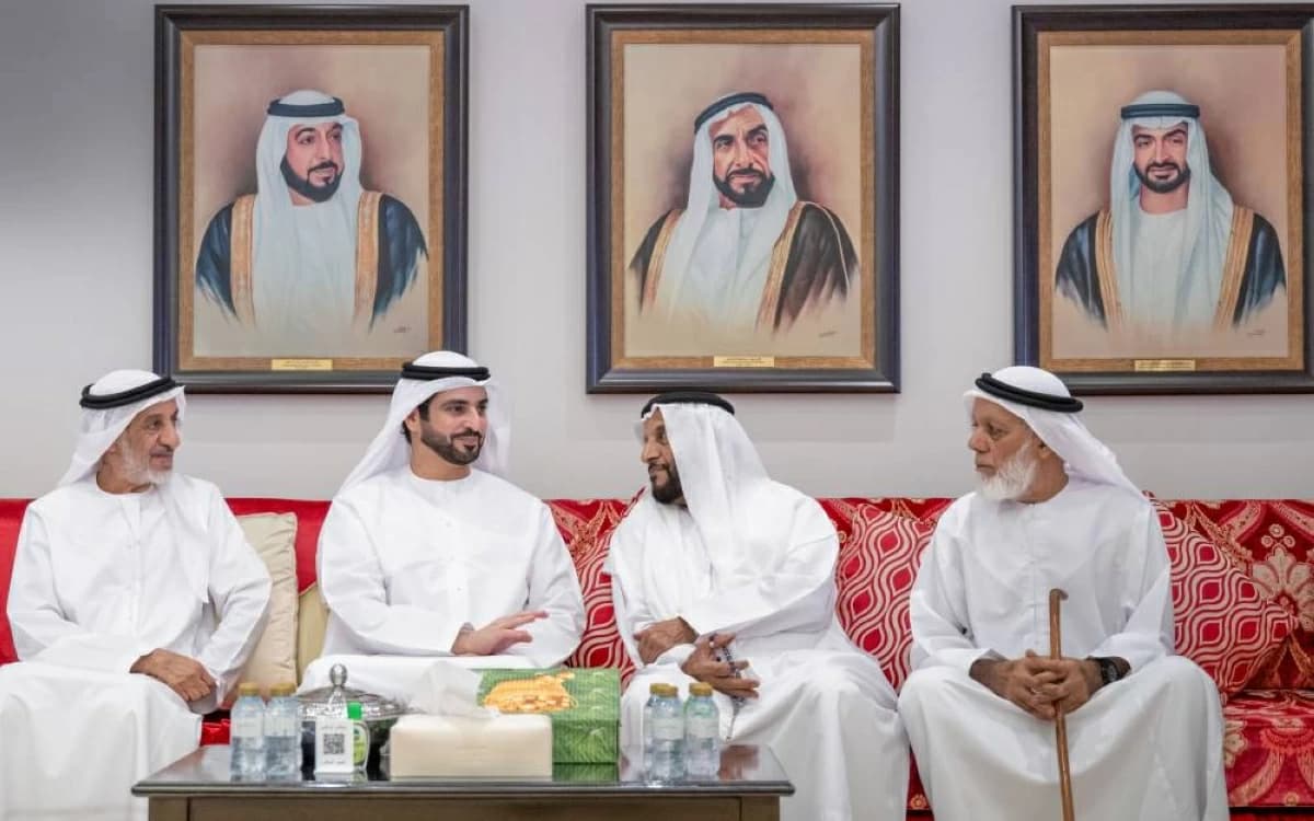 Sultan bin Hamdan mourning Rashid Al Ketbi