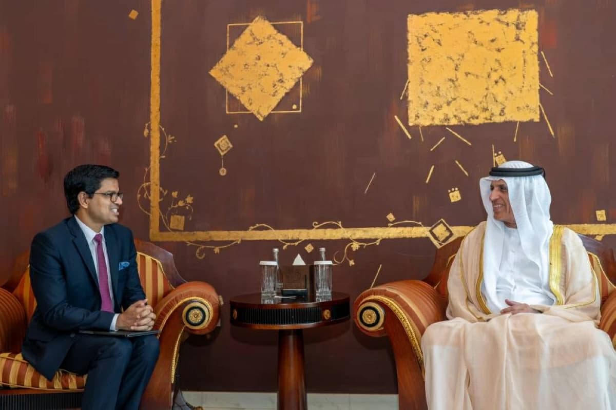 Saud bin Saqr meets Indian Consul in Dubai