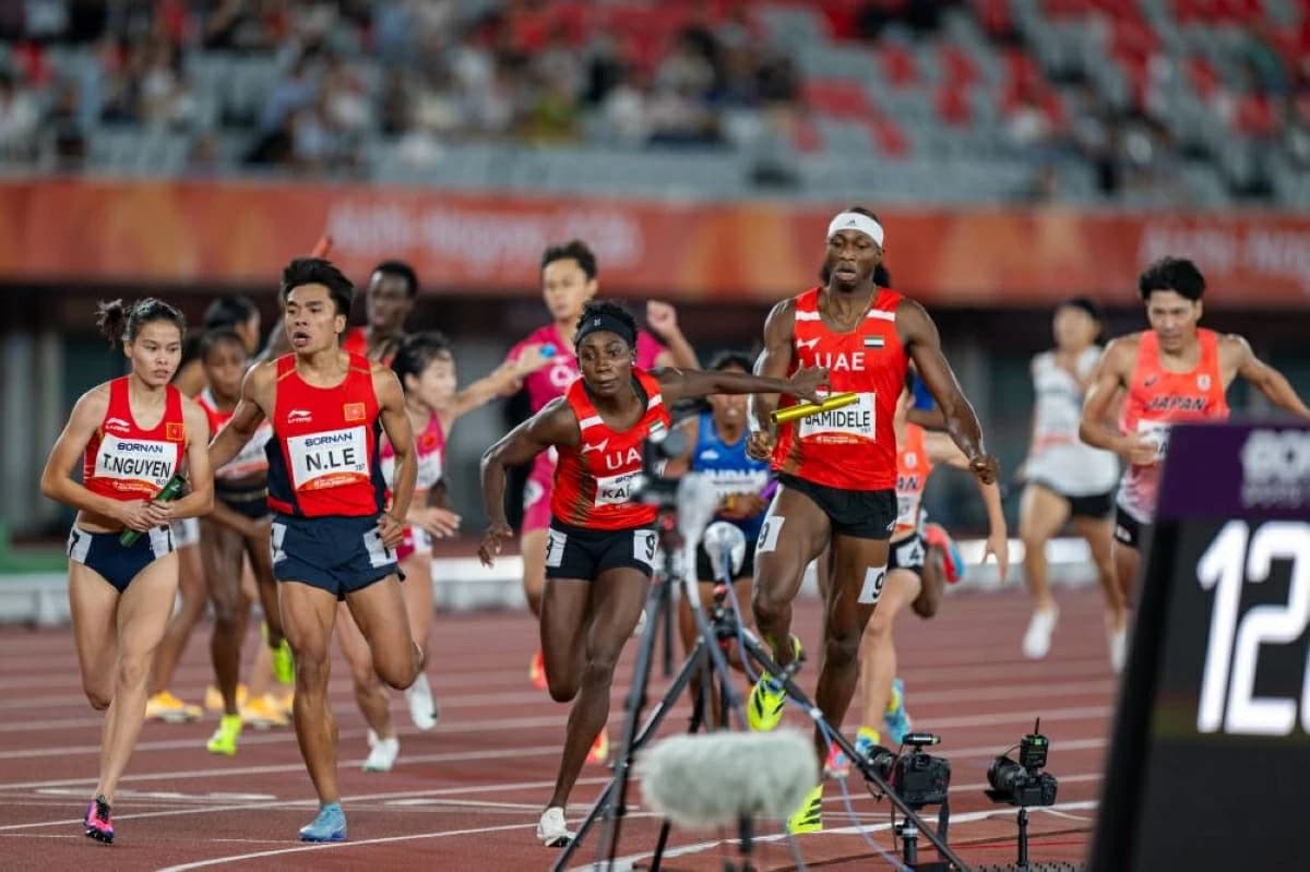 UAE’s 'Power of the Emirates' finishes seventh in Asian Games relay