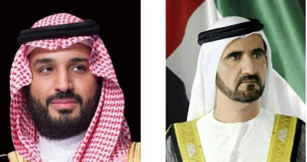 محمد بن راشد يتلقى عزاء ولي العهد