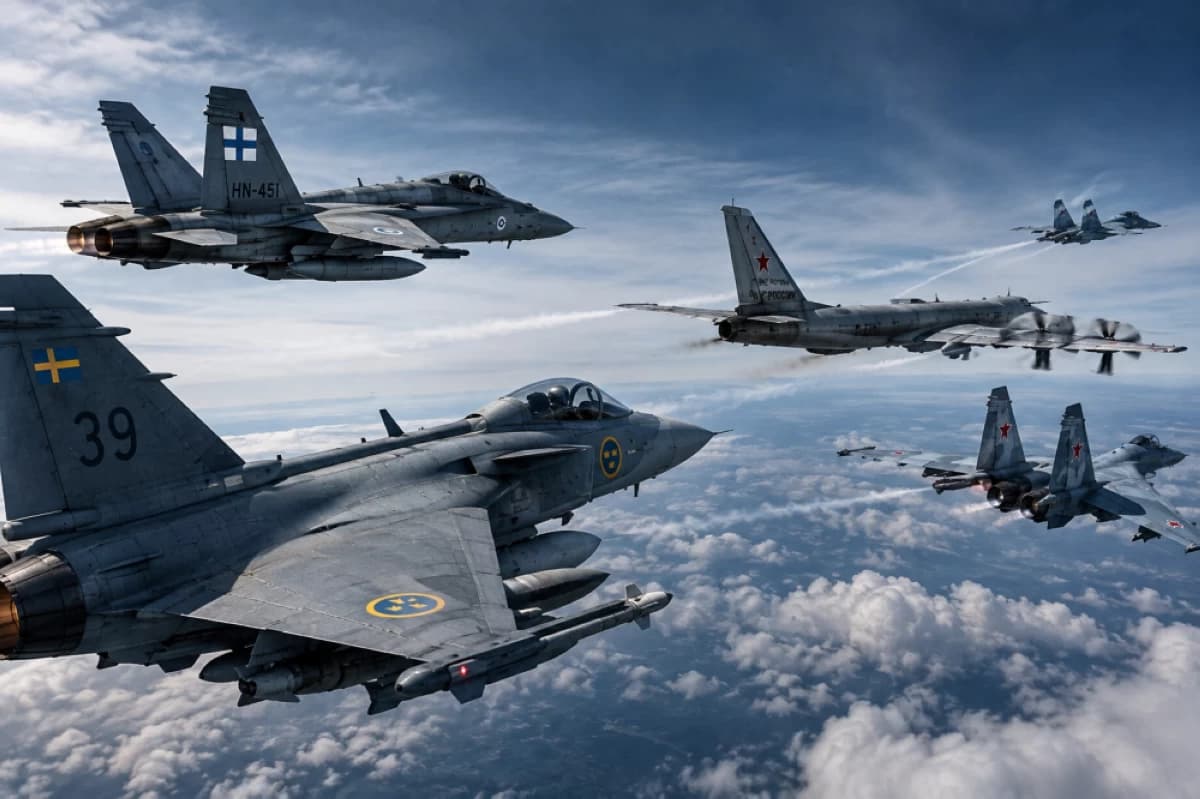 Swedish and Finnish jets intercept Russian planes