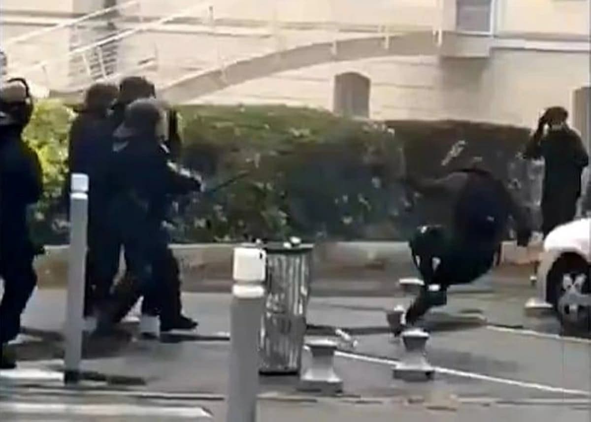 Child injured during French student protests
