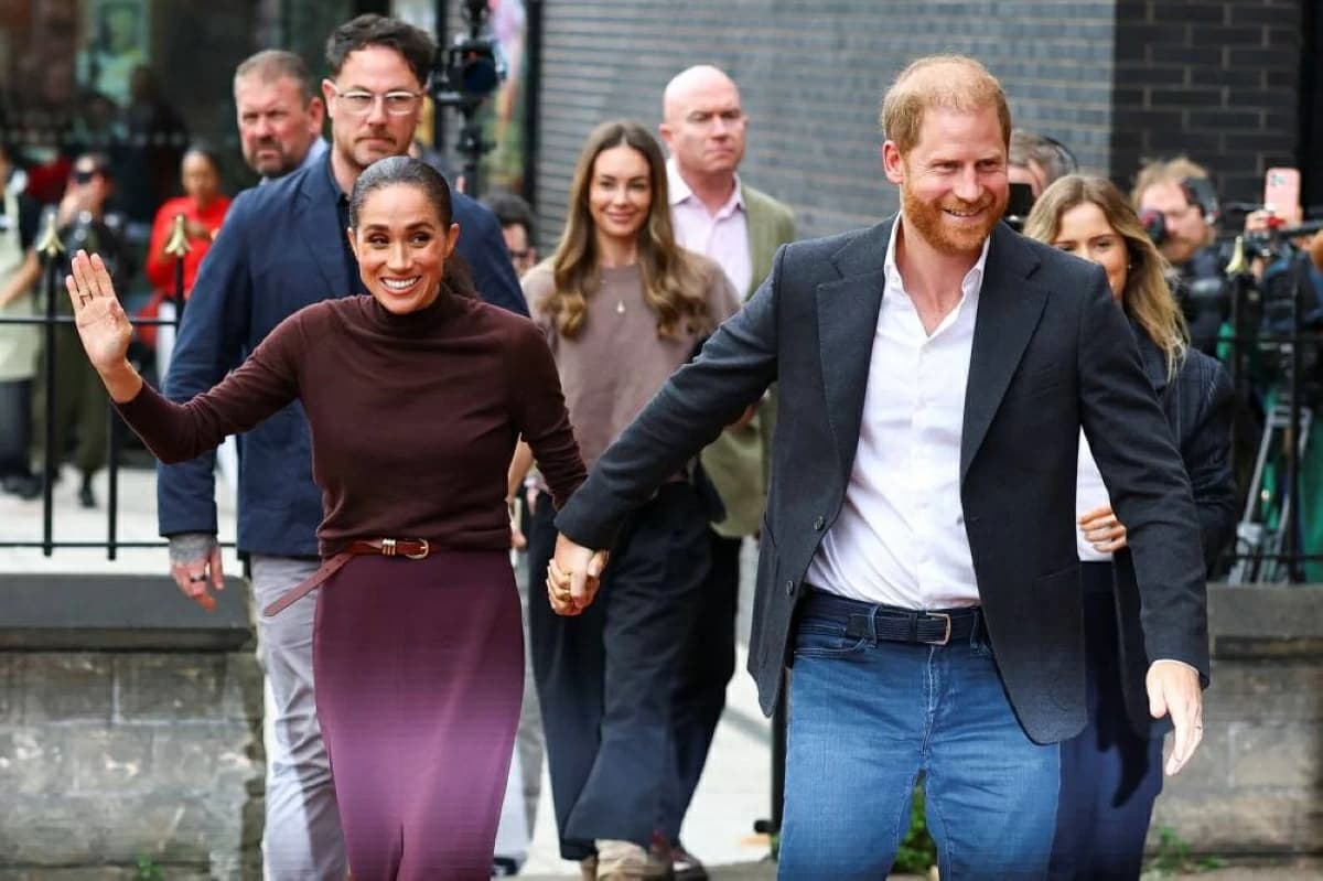 Harry and Meghan's first UK public appearance