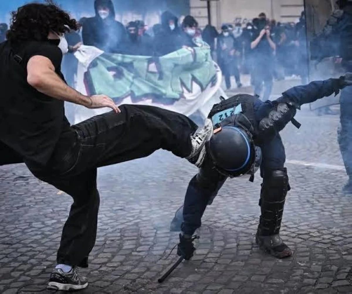 France detains 2,400 and injures 997