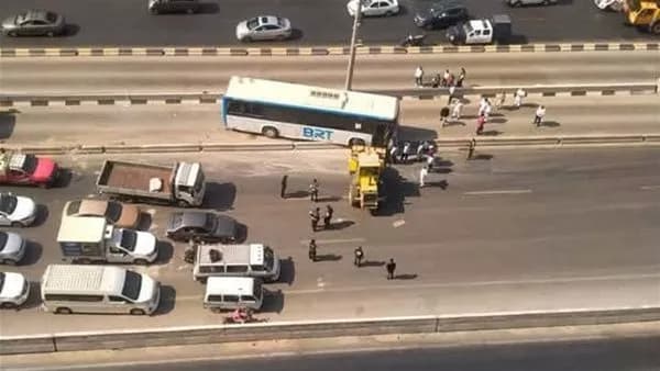 وزارة النقل توضح حادث الأتوبيس بالخصوص