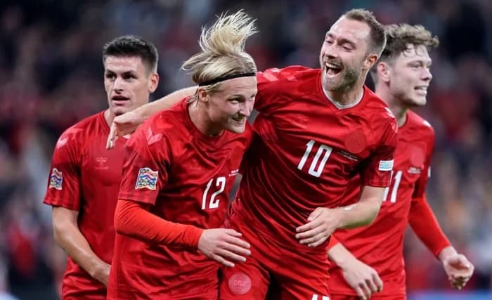 Denmark's first UEFA Nations League win over Wales