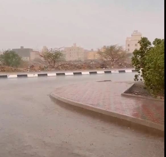 تسجيليون للحالة المطرية في مكة والجموم