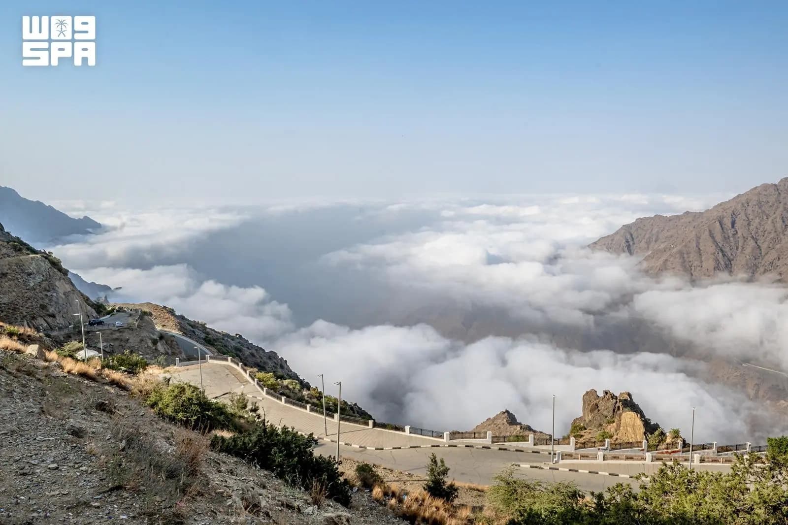 Al-Baha Clouds Over Sarawat Peaks