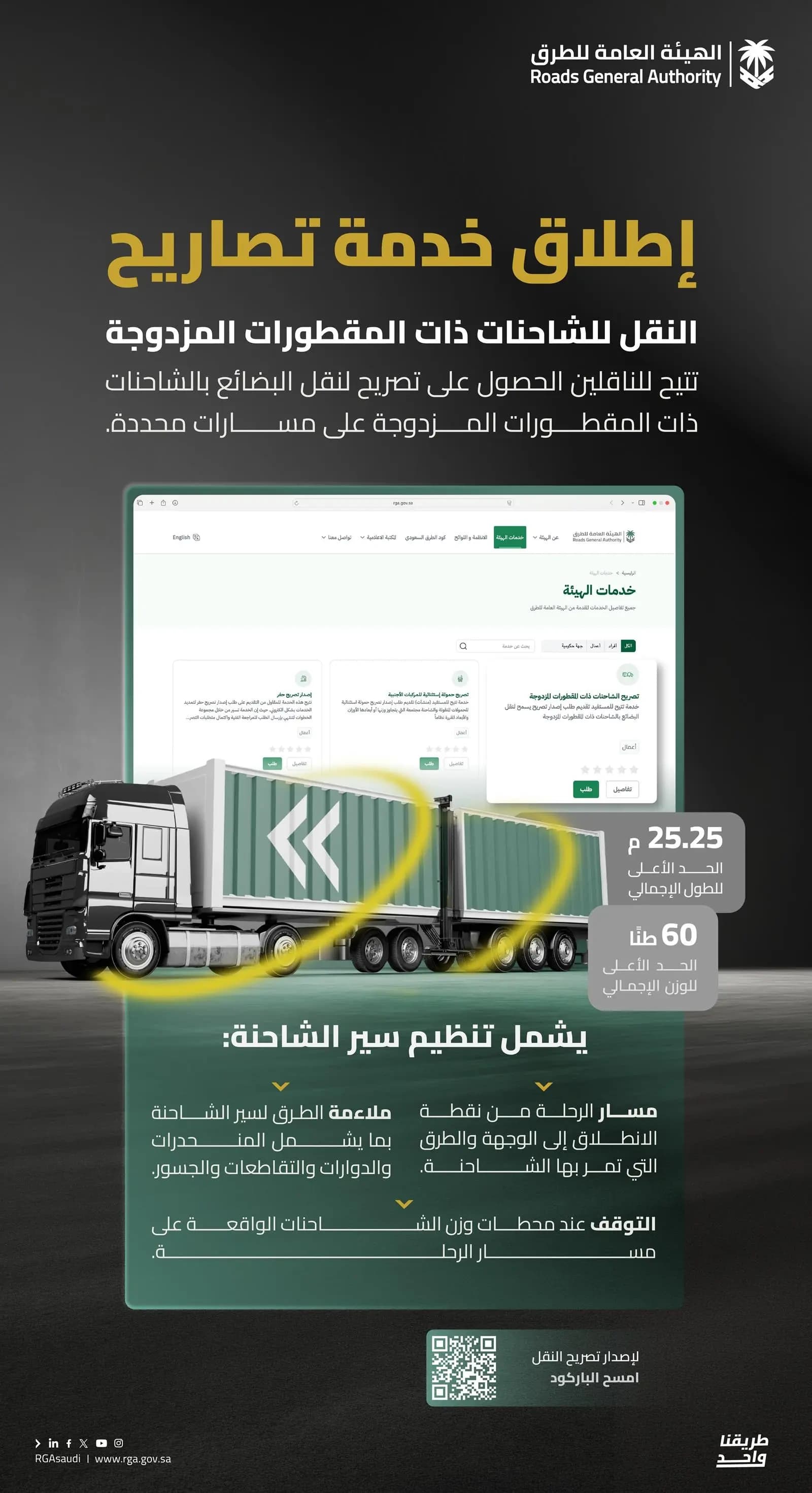 Permit service for double-trailers outside cities